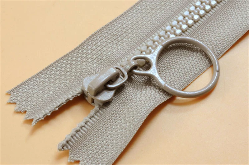 Light Khaki Панковский № 3 резиновый застежки-молнии для шитья декоративный Детский Цветной Съемник на молнии спальный мешок на молнии для одежды аксессуары IQ002 - Цвет: Light Khaki