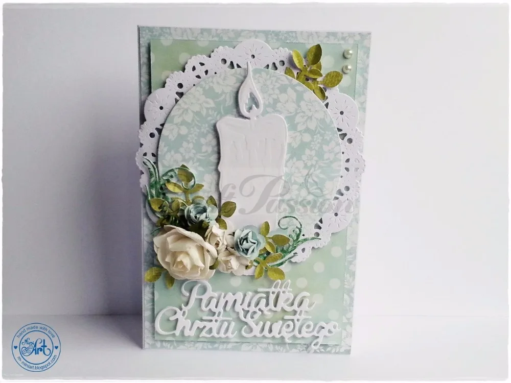 AddyCraft польский язык Крестильная сувенир металлический Трафаретный вырубной