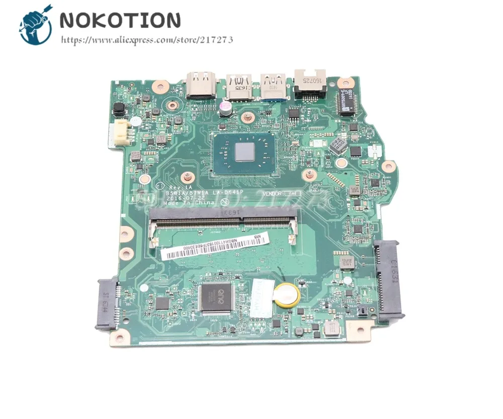 NOKOTION для Acer aspire ES1 533 материнская плата DDR3 ноутбука с процессором бортовой B5W1A B7W1A LA
