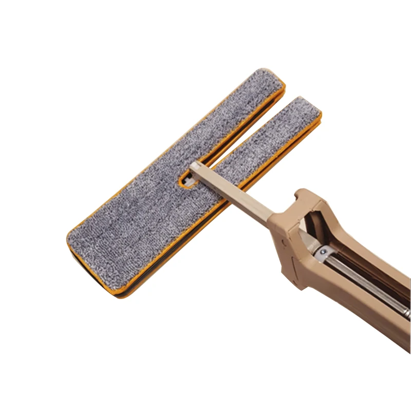 

Self-Wringing Double Sided Flat Mop Non Hand Comfortable Microfiber Pads Handle Mop Floor Cleaning Tool For Living Room Kitchen