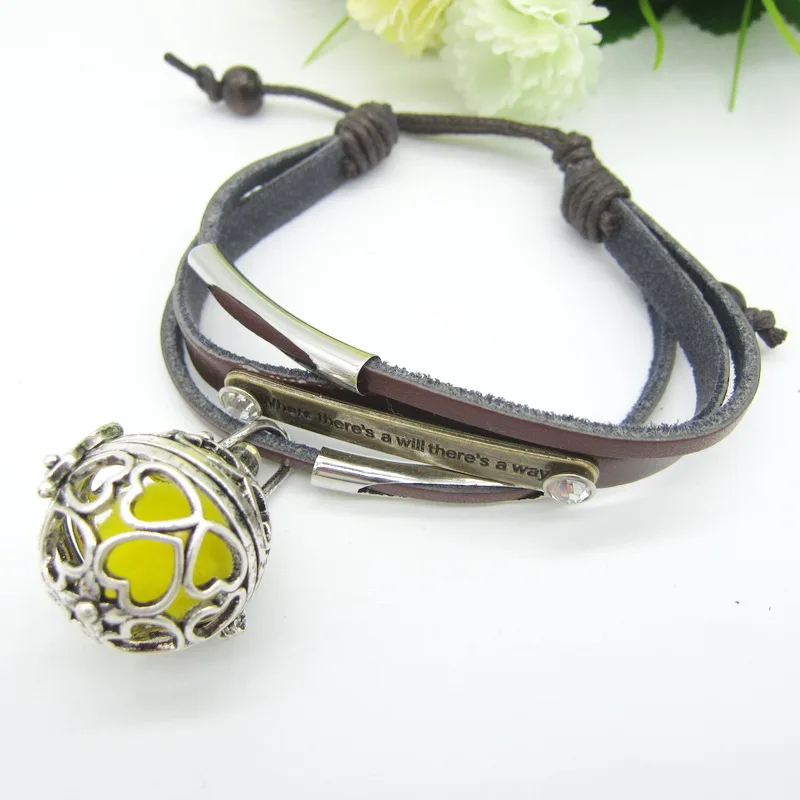 Где есть желание способ Вдохновляющие Слова милая кожа с кулоном в виде сердца