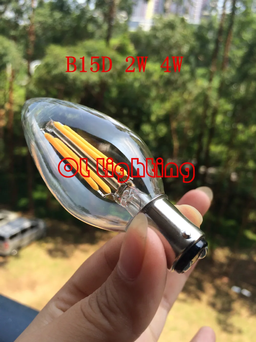 Светодиодная лампа 50 шт./лот 2 Вт 4 B15D COB теплый белый свет B15 Вт|candles with remote control|candle