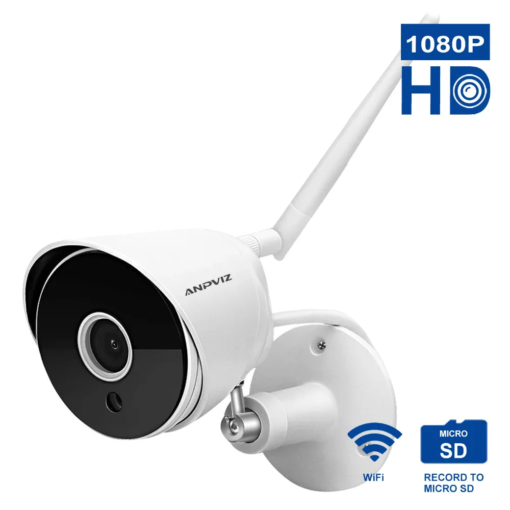 Anpviz HD 1080 P IP Камера Беспроводной Wi Fi Пуля Камара открытый Водонепроницаемый