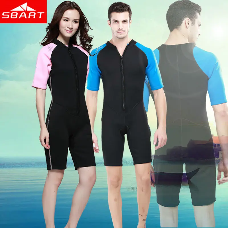 SBART Neoprene Wetsuit 2MM Women Men Swimming Diving Suit Surfing Wetsuits Shorty Upf50+ Dive Wet Suits Surf Clothing Hot N |