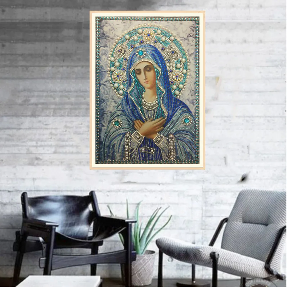 Алмазная живопись Мадонна Набор для вышивки крестиком 5D особой формы