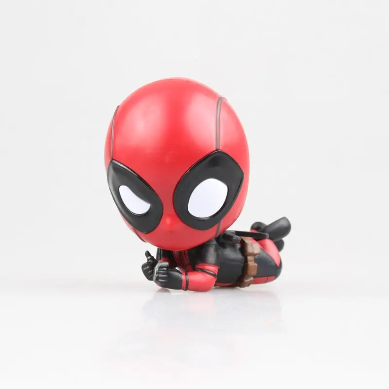 Marvel DeadPool Милая голова пузыря лежа Ver. ПВХ фигурка модель игрушки|Игровые фигурки и