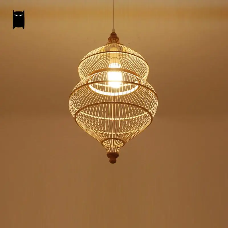 Бамбуковая плетеная лампа из ротанга|pendant light fixture|light fixtures rusticlight |