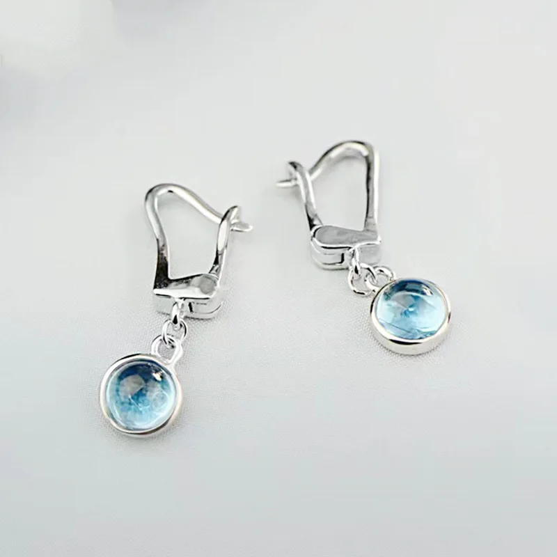 Женские Висячие серьги Boucles D'Oreilles из стерлингового серебра 925 пробы с