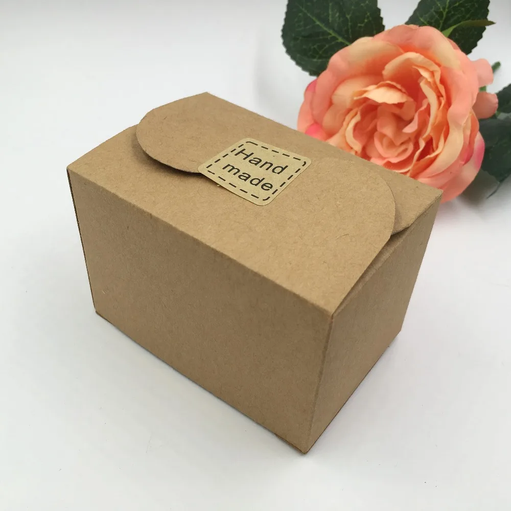Коричневая бумажная коробка 50 шт./лот подарочные коробки для вечерние Ринок