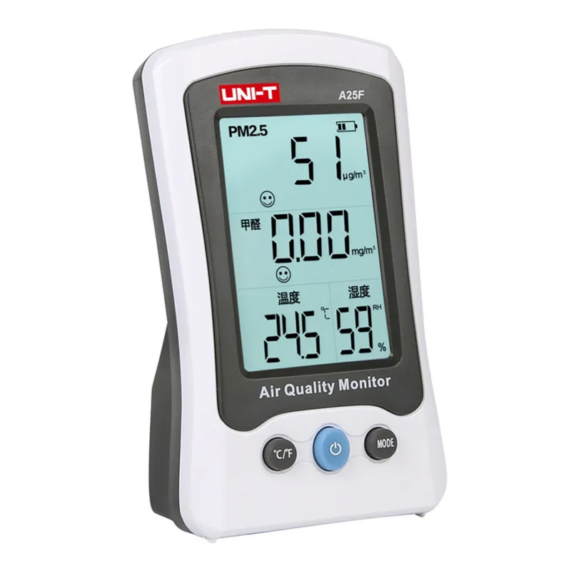 UNI-T A25F Desktop Formaldehyde PM2.5 Detector Air Quality Temperature Measurement Meter with LCD display tester | Инструменты