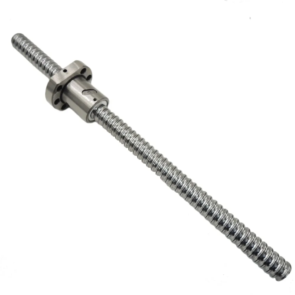 SFU1605 200 250 300 350 400 450 500 550 600 650 700 800 мм шариковый винт C7 с фланцем 1605 одиночная шаровая