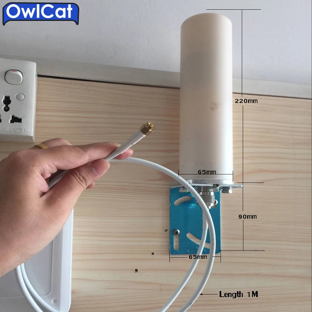 Водонепроницаемая антенна OwlCat LTE 4G усиленная внешняя из стекловолокна 4/6 дБи для