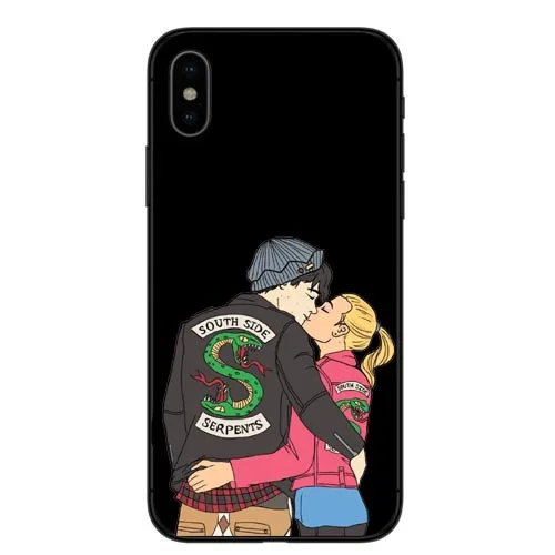 Американский ТВ ривердейл Мягкий силиконовый чехол для телефона iPhone 5 5S SE 6 6 SPlus 7 8 Plus Southside Serpents чехол для Coque iPhone X