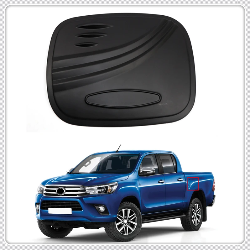 Для Toyota Hilux Revo 2016 2017 2018 ABS пластик черный топливный бак крышка Газа/масляного бака