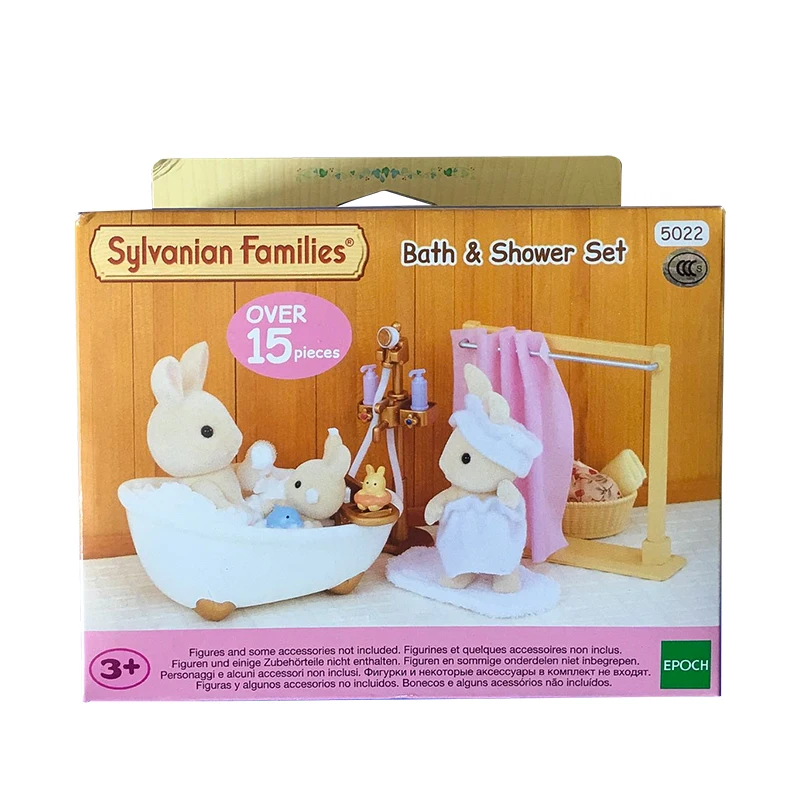 Sylvanian Families кукольный домик Playset ванны и душа набор аксессуаров подарок девушке игрушка не фигура#5090