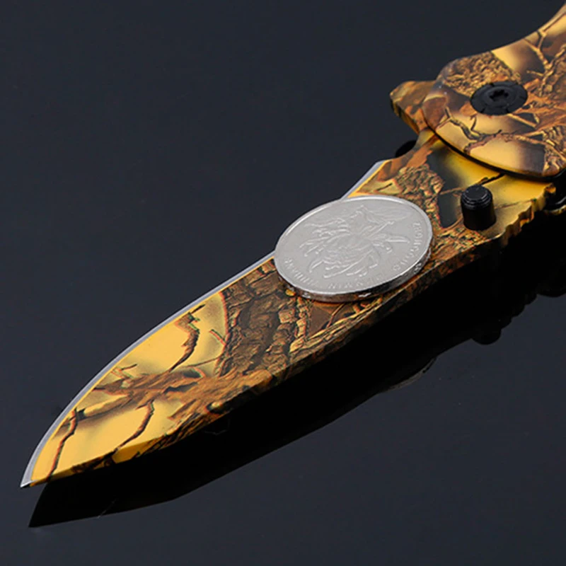 CS COLD стальной складной нож высокого качества выцветающий цветной керамбит