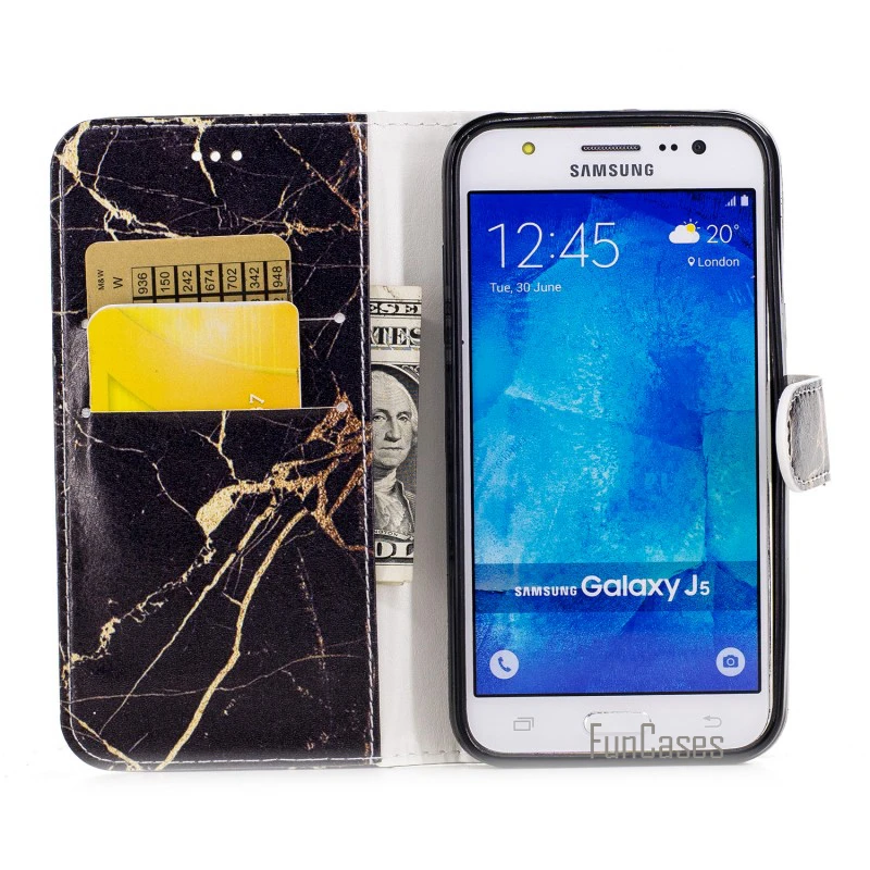 Capinhas Para Etui для samsung Galaxy A5 A510F A510M чехол Кожаный чехол-кошелек чехол с мраморным цветком бабочкой