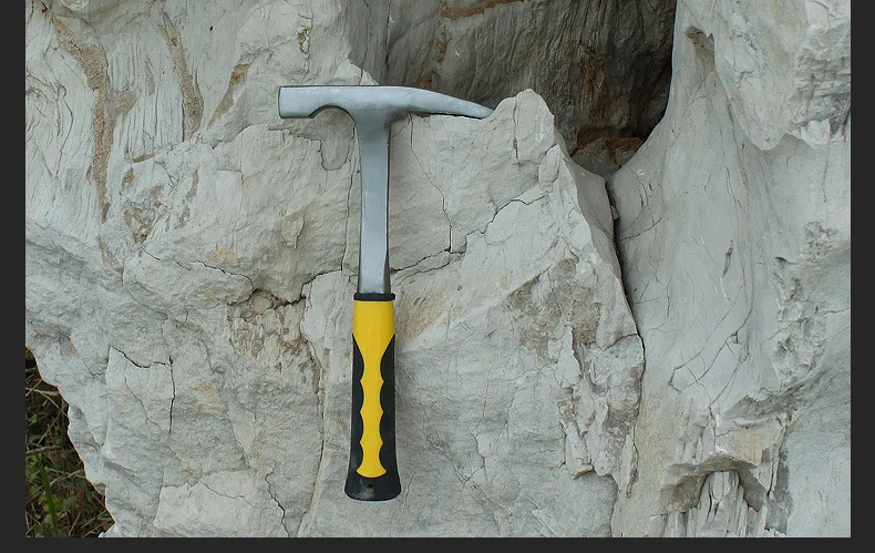 

UNeefull Professional Geology Hammer with Sharp Mouth, Flat Head Hammer Pointed Head hammer for Best Rock Pick