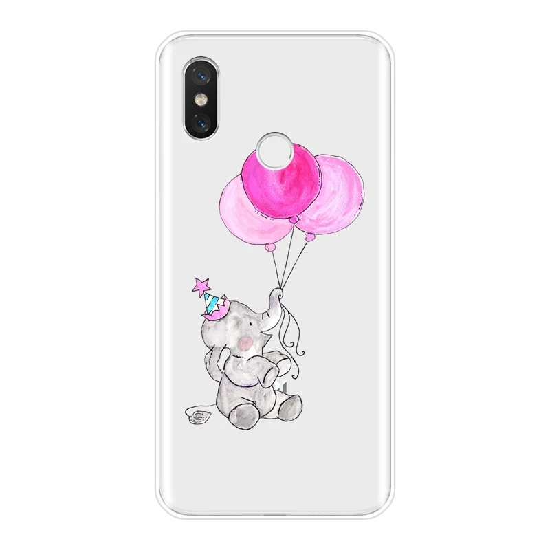 Мягкий силиконовый чехол для телефона Xiaomi Mi A1 A2 Lite 8 SE 5 5C 5S 5X 6 6X Plus задняя крышка с