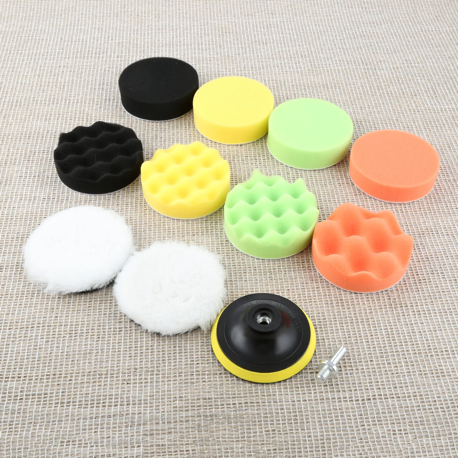 4 inch DRELD 12 шт. в упаковке, для детей 3, 4, 5 дюймов Полировки Автомобиля Губка Полировка беспыльный набор полировочных машин с M10 дрель инструмент для очистки - Цвет: 4 inch