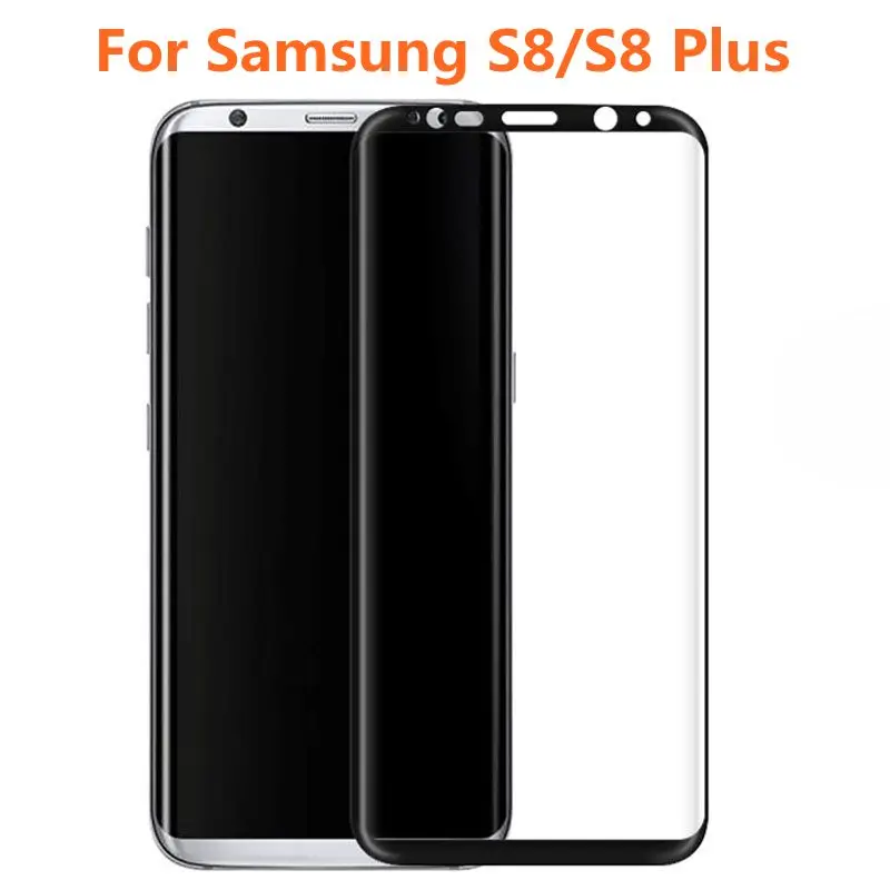 Изогнутое закаленное стекло с полным покрытием для Samsung Galaxy S8 защита экрана