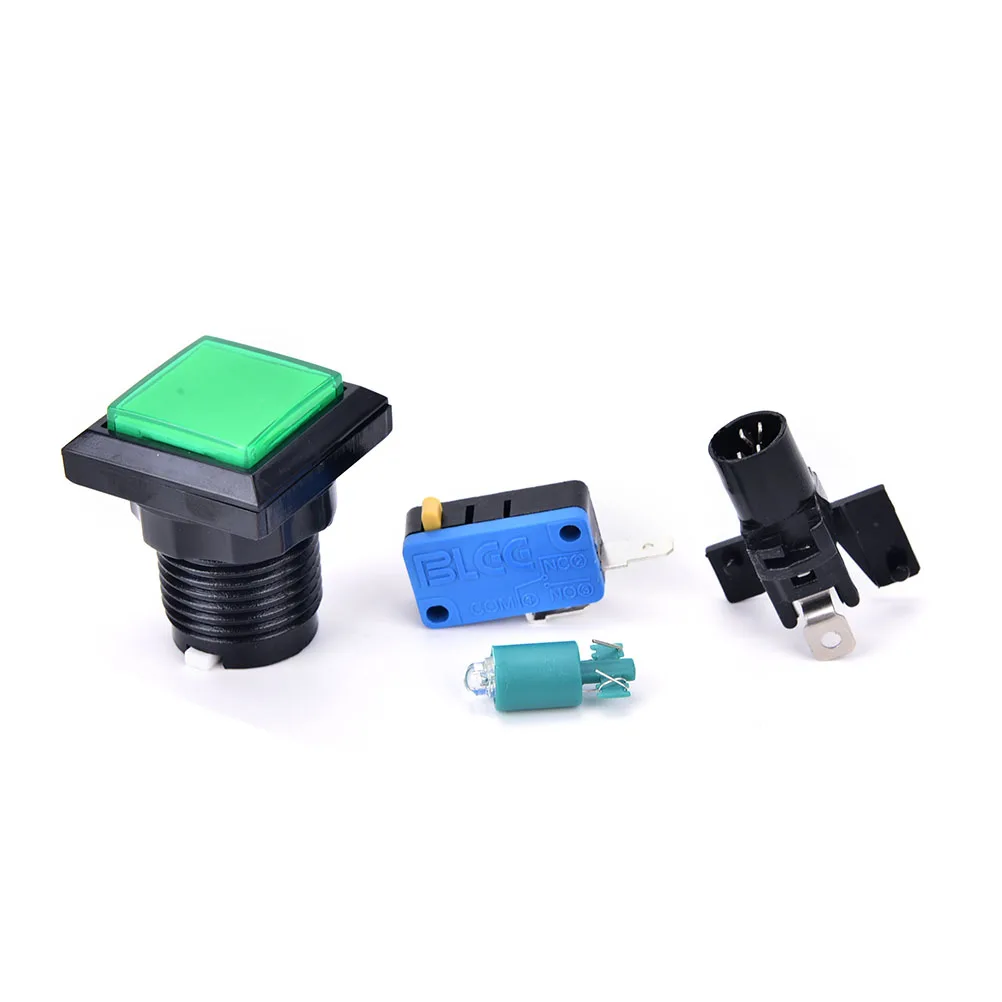 Горячая Новинка 1 шт аркадный светодиодный кнопочный мгновенный с подсветкой 5