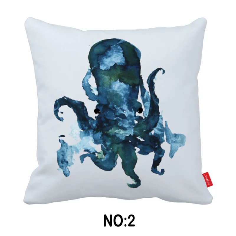 Бирюзовый Темно синие оранжевый Мрамор Octo декоративные Пледы Подушки Детские