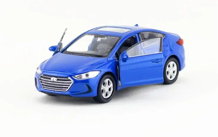 Высокая имитация hyundai Elantra, 1:36 Масштаб сплава оттяните назад модель игрушки, литые под давлением металлические модельные игрушки, 2 открытые двери