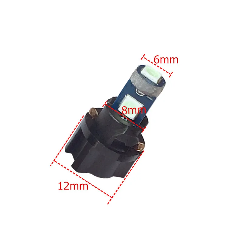 10 шт. T5 автомобильные 3smd 3030 клиновисветодиодный ные лампы для приборной панели