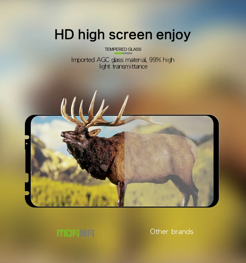 Meizu 16 Glass Mofi Full Cover Tempered Screen Protector Ultra-Thin for 16th Anti-Scratch 2.5D Protective Film | Мобильные телефоны