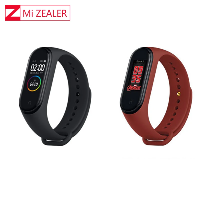 Глобальная версия Xiaomi Miband 4 умный Браслет сердечного ритма фитнес 3 цвета AMOLED