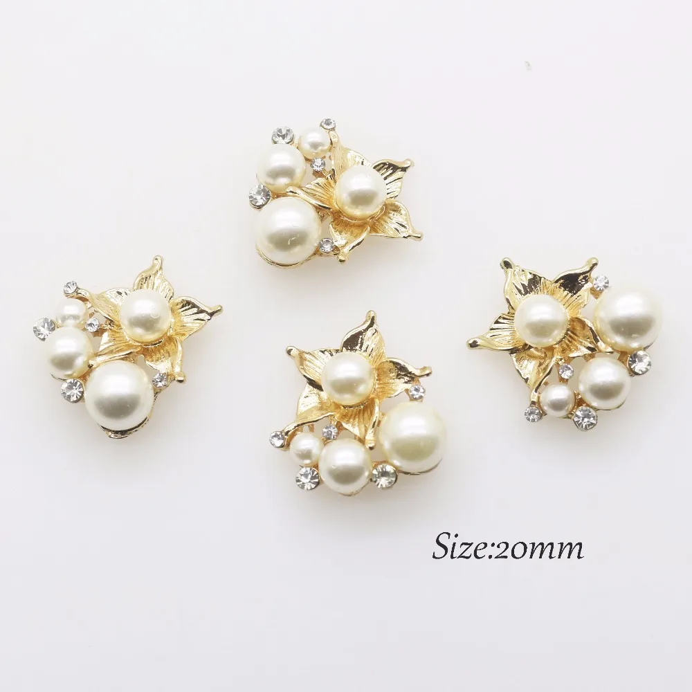 Charm 2018 20mm 10pc Glass Crystal buttons Wedding Decoraation Vintage metal hair flower center scrapbooking DIY Accessories | Дом и сад