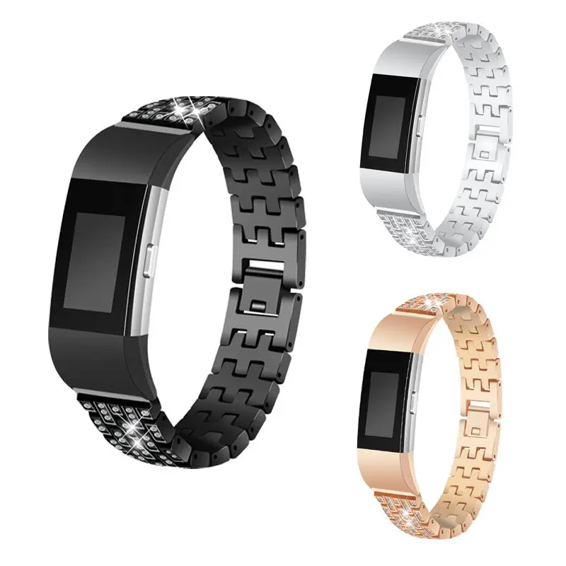 Лидер продаж популярный из нержавеющей стали ремешок для часов FitBit Charge 2 часы