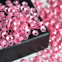 800pcs 6mm matt pink plum blossom cup flower loose sequins sewing materialwedding confetti craftkids diy garment accessories