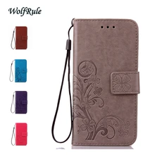 WolfRule Case Meizu M8 Note Cover Flip PU Leather + TPU Wallet Back Case Meizu Note 8 Case For Meizu M8 Note Bag With Card Slot