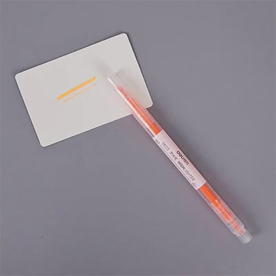 01 Orange 1 шт./лот, новинка, двойная головка, 6 цветов, маркер, ручка copic, маркер, кавайные ручки, канцелярский материал, escolar papelaria - Цвет: 01 Orange