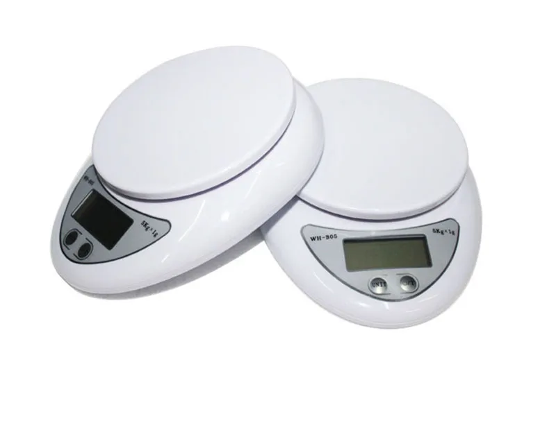 

Wholesale 60pcs/lot 5000g/1g 5kg Electronic kitchen Food Diet scale baking scales LED smart digital weighing scales