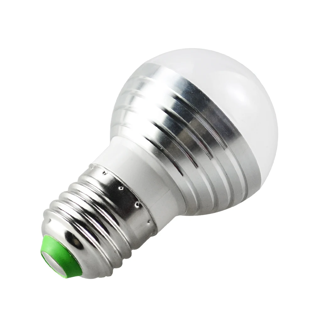 Полноцветная E27 E14 B22 RGB Светодиодная лампа 5 Вт 7 AC85V-265V 110В 220В шариковая