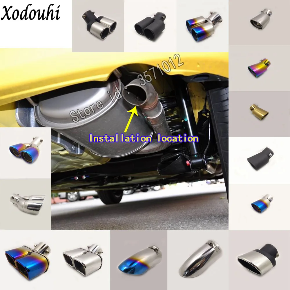 1 шт. для Honda Fit jazz 2008 2009 2010 чехол кузова автомобиля глушитель внешняя задняя часть
