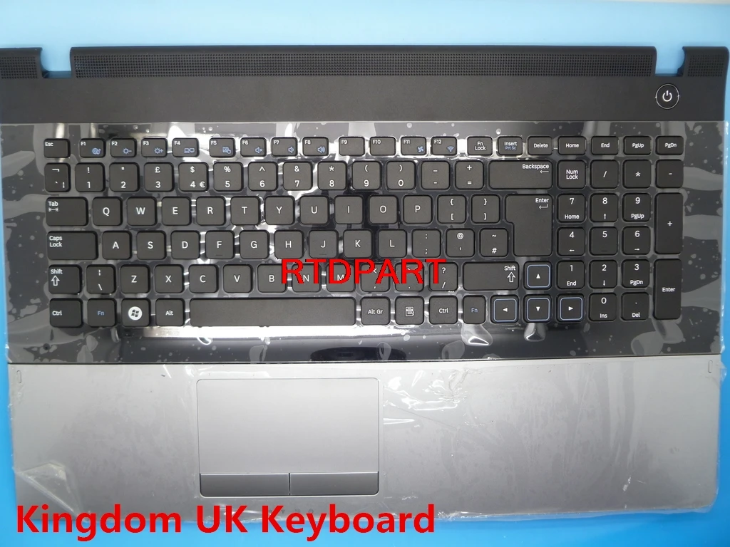 Подставка для ноутбука и клавиатура для samsung NP300E7A NP305E7A Франция FR Германия GR Королевство Великобритания италия IT Россия RU английский США тачпад - Цвет: Kingdom UK