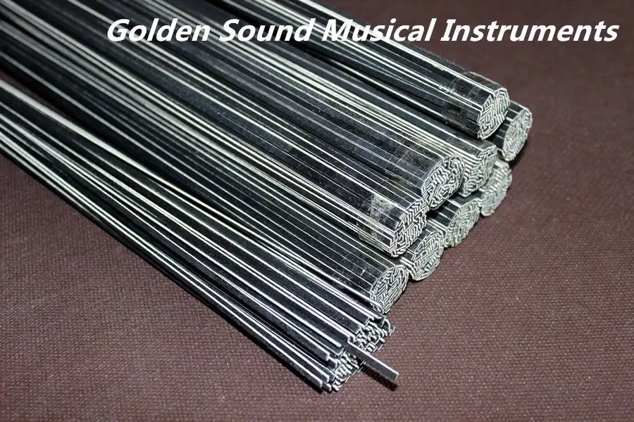 

100 pcs wood strips inlay material Violin purfling black white strips 970 mm L