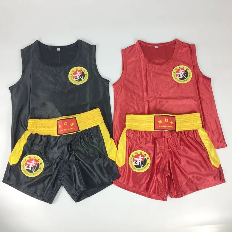 Боксерские шорты MMA Muay Thai штаны для кикбоксинга трусы Sanda Wushu Kungfu детей и мужчин |