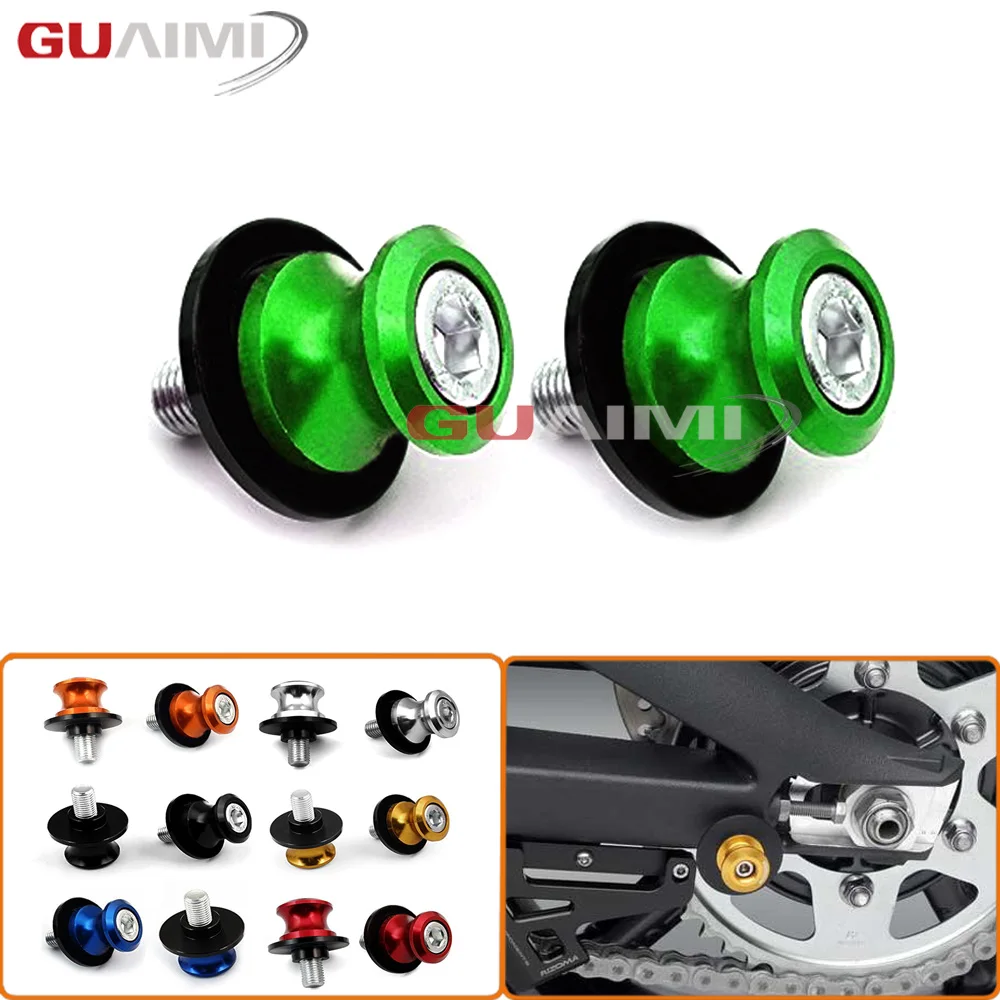 ЧПУ 8 мм Swingarm Слайдеры Катушки зеленый для KAWASAKI Z800 2012 2013 2014 Ninja ZX6R 2015 ZX10R 2011-2015 ZX 6R 10R |