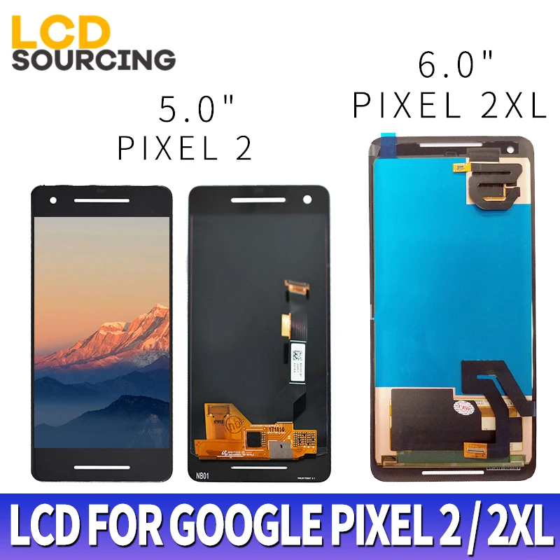 ЖК-дисплей для HTC Google Pixel 2XL ЖК-кодирующий преобразователь сенсорного экрана в