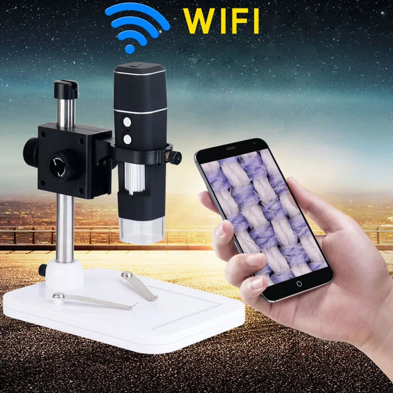 500X HD wifi microscopio digital para electronica Беспроводная зум камера электронная лупа с