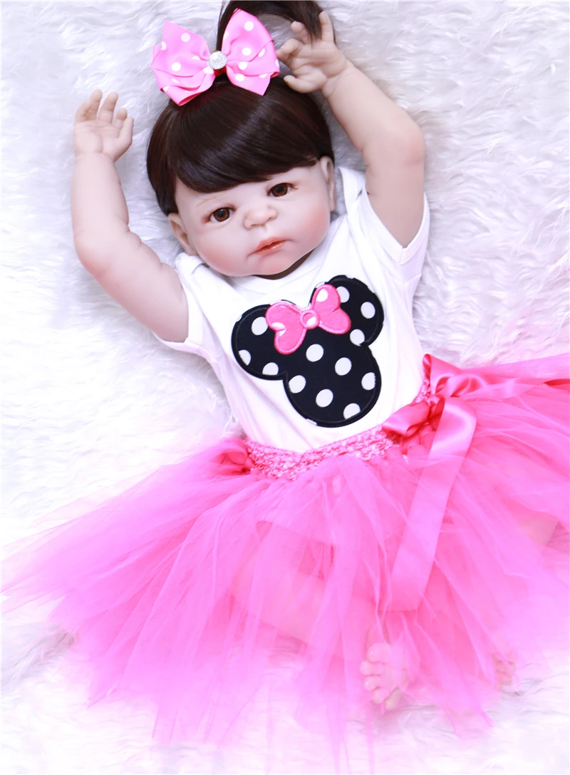 

DollMai bebes reborn princess dolls full silicone reborn baby dolls toys for child bebes boneca reborn silicone completa