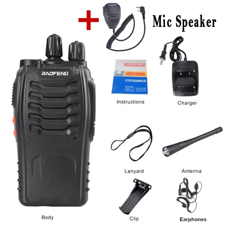 Add a mic speaker baofeng bf-888s bf 888s 888 для рация автомобильная портативная cb рации ham радиостанция трансивер baufeng двухдиновая магнитола радиостанции boafeng UHF радио станция радиолюбитель стационарная walki talki тангента - Цвет: Add a mic speaker