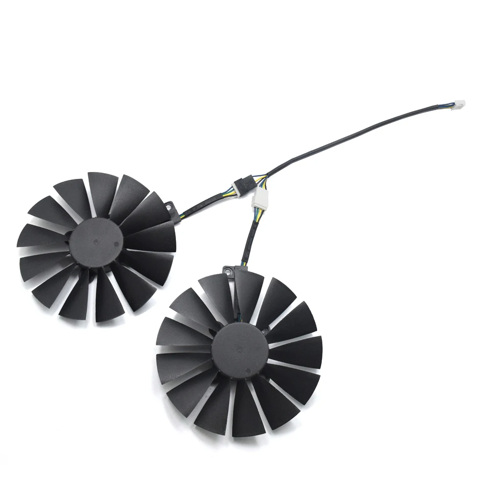 Игровой кулер T129215SM 4PIN GTX 1070Ti 1080Ti новый с 13 лезвиями для ASUS STRIX RX580 4G 8G O8G охлаждающий