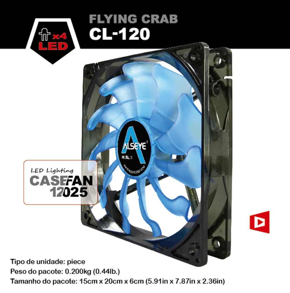 Alseye Silent Fan Cooler для корпуса компьютера 80 мм/90 мм/120 мм 3pin/4pin12v вентилятор радиатора