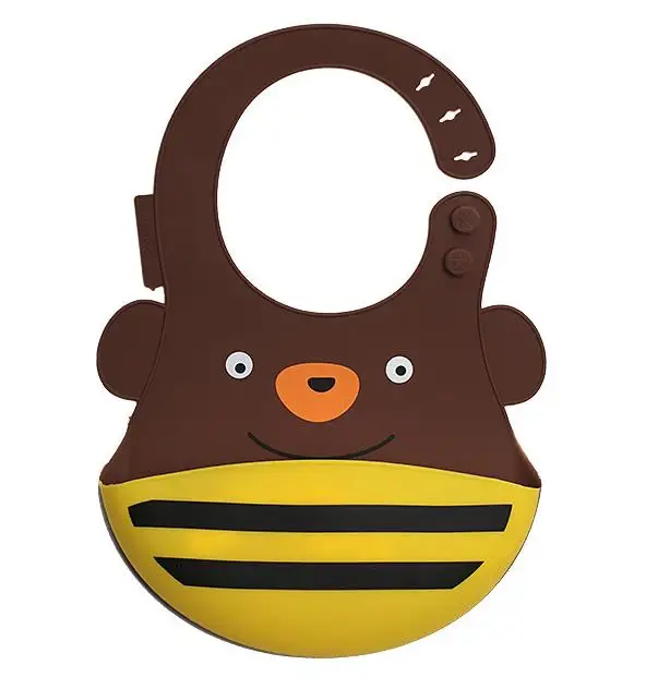 brown bear VIP Ссылка для SKHP мультфильм кремнезема силиконовый Слюнявчик - Цвет: brown bear